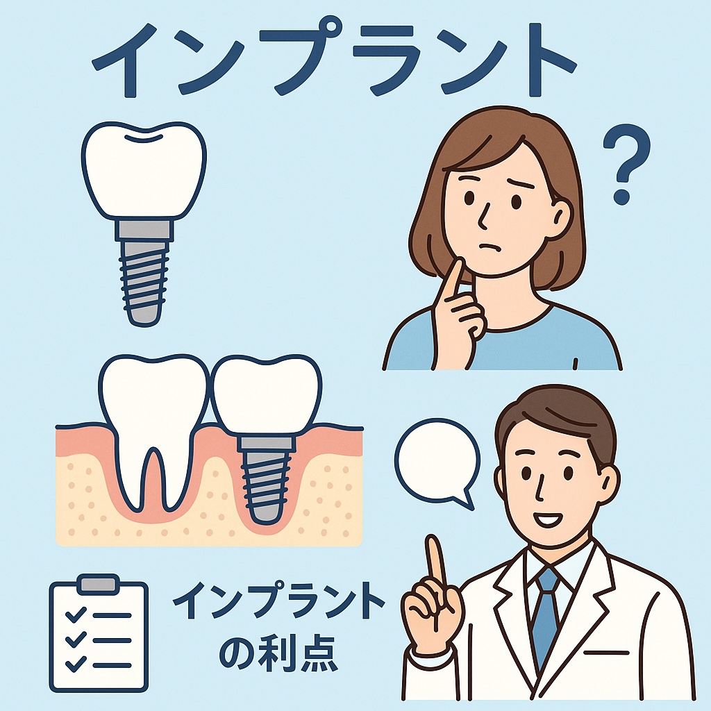 インプラントは痛い?怖い?費用は?よくある不安・疑問にお答えします
