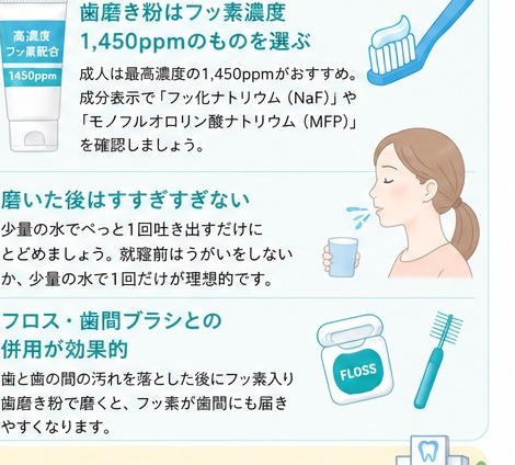 大人のフッ素 正しい使い方