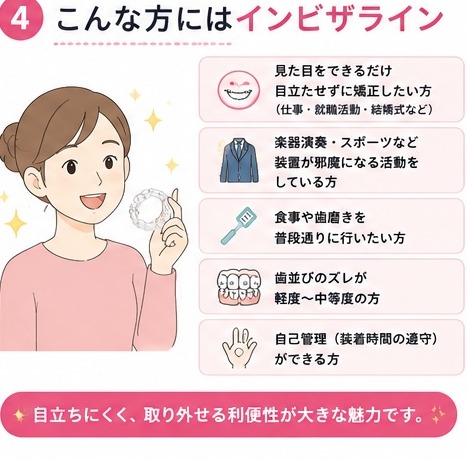 こんな方にはインビザライン