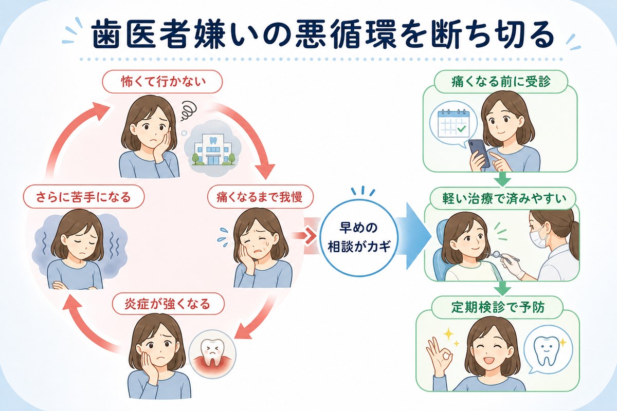 歯医者嫌いの悪循環を断ち切る