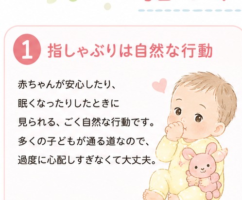 指しゃぶりは自然な行動