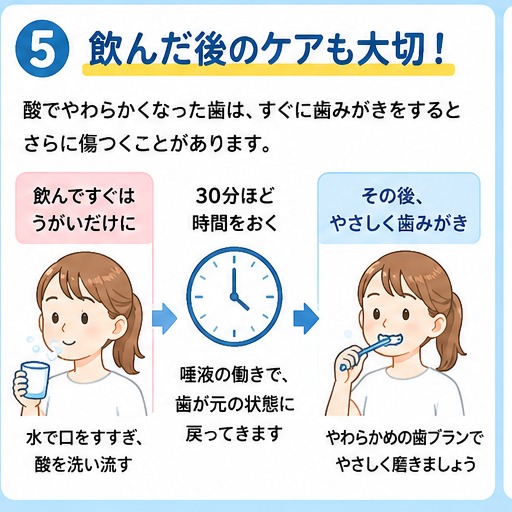 飲んだ後のケアも大切