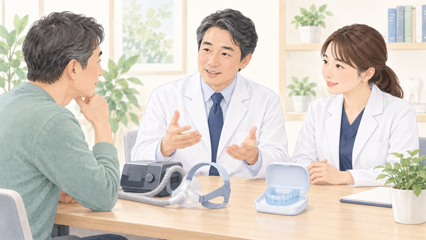 治療の選択肢について相談する様子